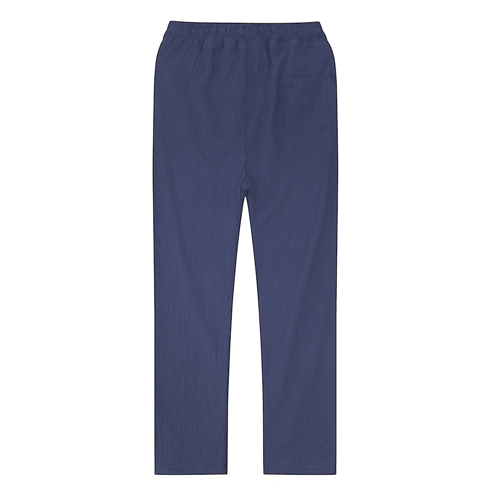 Pantalón de Lino y Algodón para Hombre — Corte Recto, Uso Diario y Streetwear