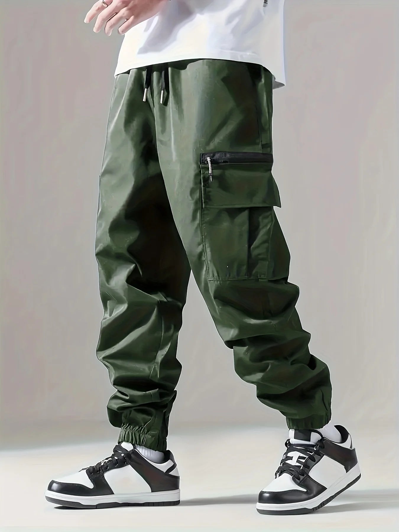 Pantalón Cargo Hombre Multibolsillos — Ligero, Transpirable y Cómodo