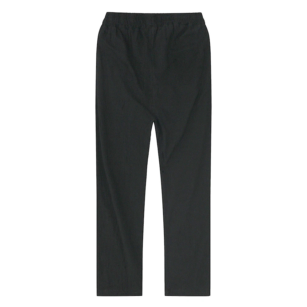 Pantalón de Lino y Algodón para Hombre — Corte Recto, Uso Diario y Streetwear
