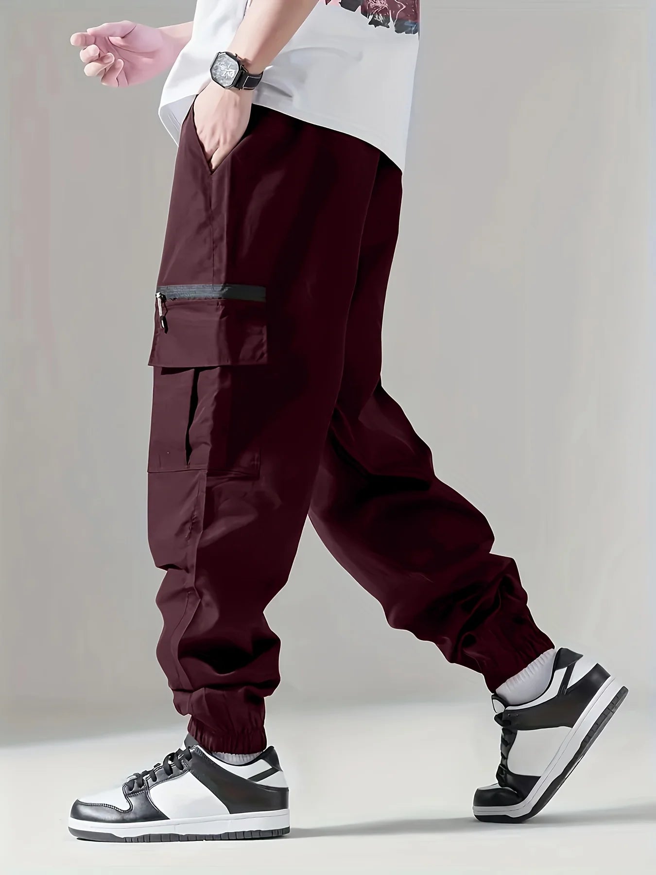 Pantalón Cargo Hombre Multibolsillos — Ligero, Transpirable y Cómodo