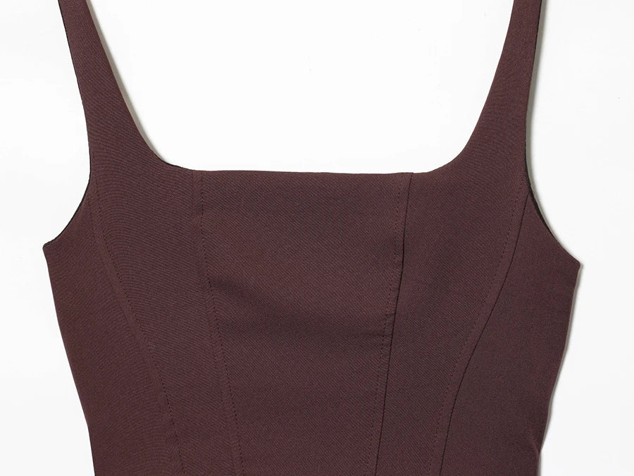Vestido Mini Fruncido para Mujer | Estilo Francés | Sin Tirantes | Bodycon Sexy Verano