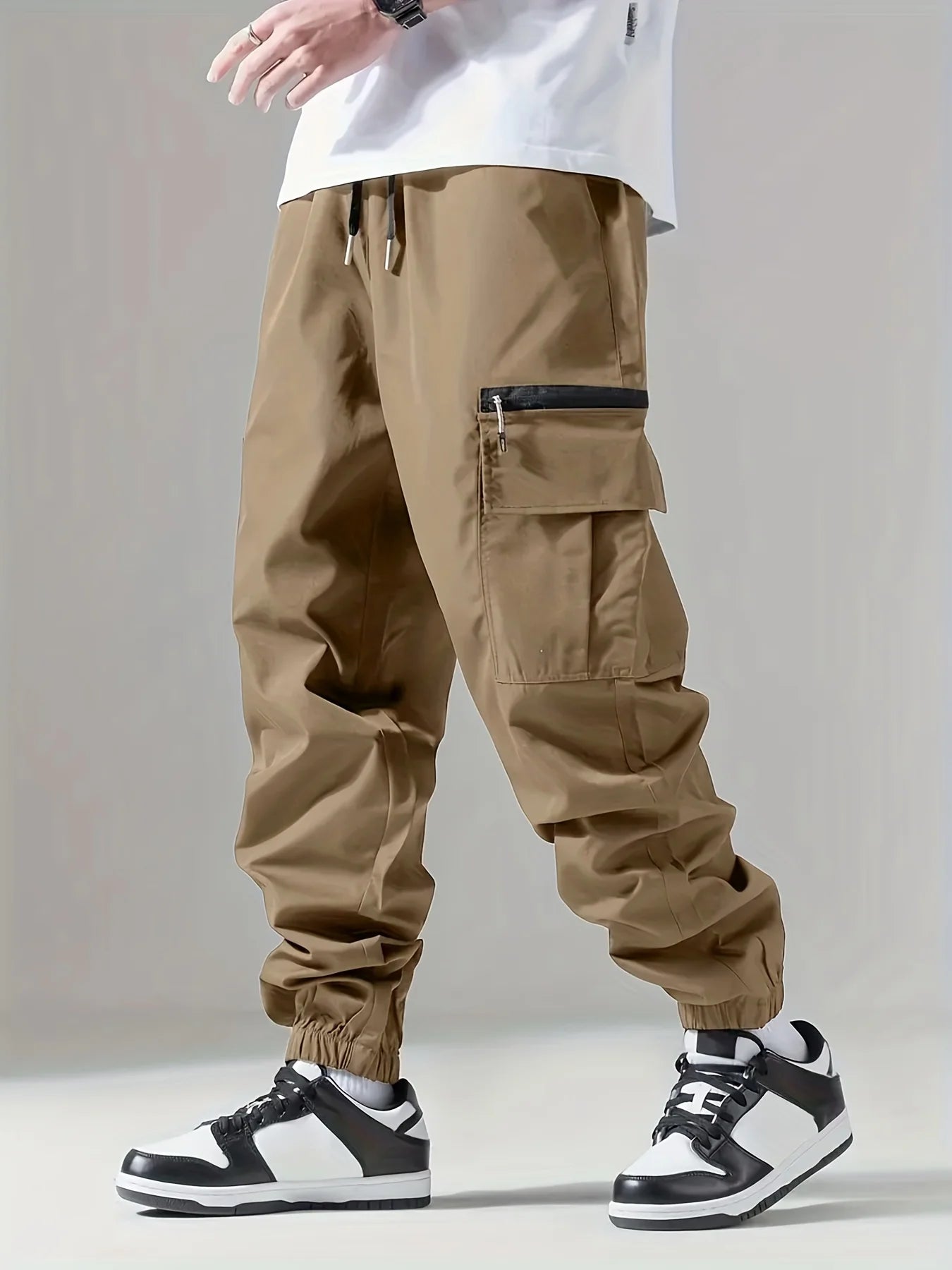 Pantalón Cargo Hombre Multibolsillos — Ligero, Transpirable y Cómodo