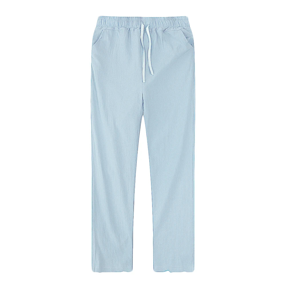 Pantalón de Lino y Algodón para Hombre — Corte Recto, Uso Diario y Streetwear