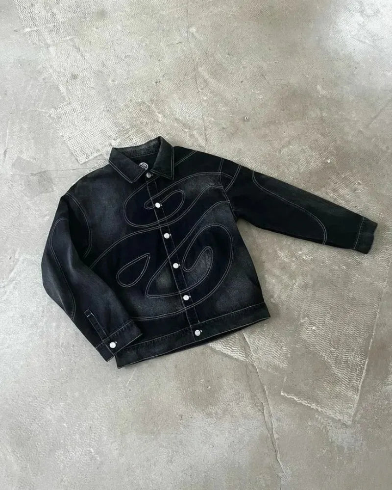 Conjunto Dos Piezas Oversize Hombre | Chaqueta + Pantalón Vaquero | Estilo Y2K