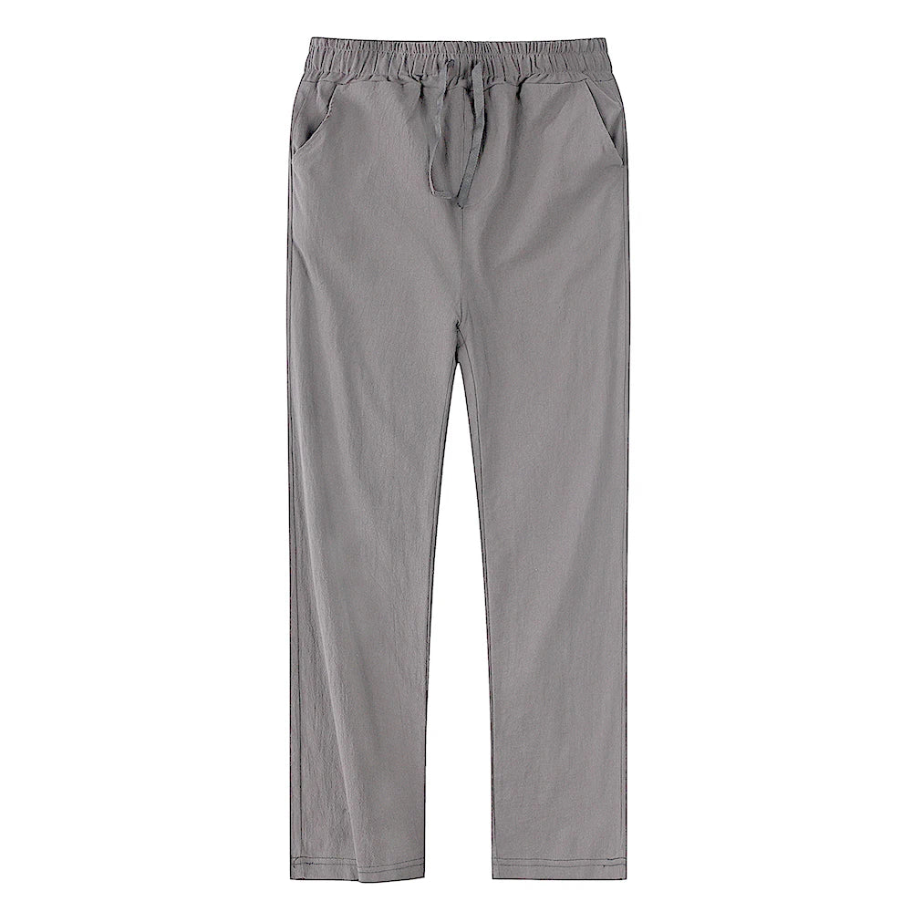 Pantalón de Lino y Algodón para Hombre — Corte Recto, Uso Diario y Streetwear