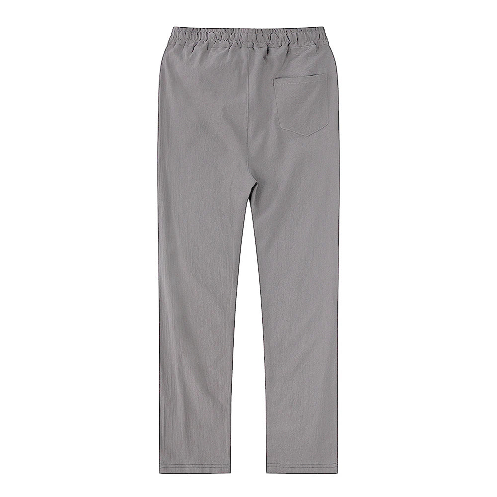 Pantalón de Lino y Algodón para Hombre — Corte Recto, Uso Diario y Streetwear