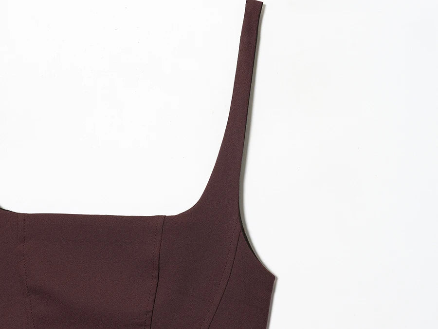 Vestido Mini Fruncido para Mujer | Estilo Francés | Sin Tirantes | Bodycon Sexy Verano